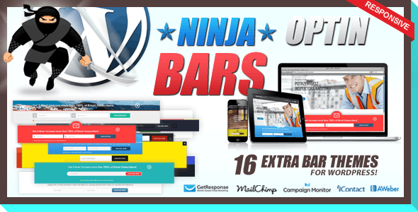 Optin Bars Pack for Ninja Popups - CodeCanyon Item for Sale