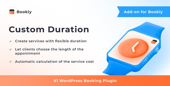 Bookly Custom Duration (Add-on) - CodeCanyon Item for Sale