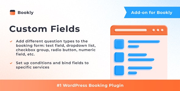 Bookly Custom Fields (Add-on) - CodeCanyon Item for Sale