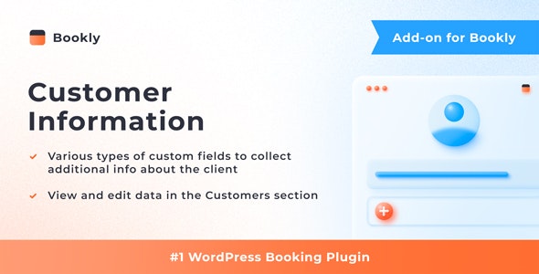 Bookly Customer Information (Add-on) - CodeCanyon Item for Sale