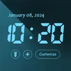 Huge Digital Fullscreen Clock simgesi