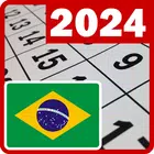 Brasil calendário 2024. simgesi