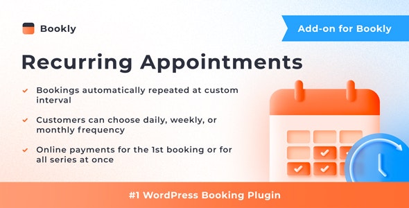 Bookly Recurring Appointments (Add-on) - CodeCanyon Item for Sale