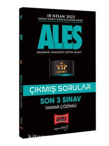 ALES Son 3 Sınav Tamamı Çözümlü Çıkmış Sorular (18 Nisan 2022 Sınavı Dahil)