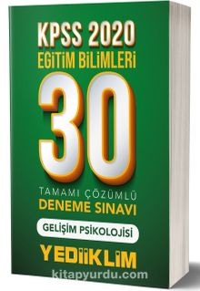 2020 KPSS Eğitim Bilimleri Gelişim Psikolojisi Tamamı Çözümlü 30 Deneme