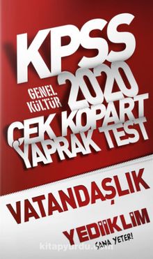 2020 Kpss Genel Kültür Vatandaşlık Çek Kopart Yaprak Test