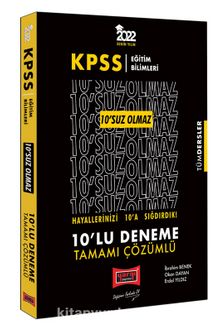 2022 KPSS Eğitim Bilimleri 10'suz Olmaz Tamamı Çözümlü 10'lu Deneme