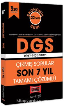 2022 DGS Ekonomik Seri Son 7 Yıl Tamamı Çözümlü Çıkmış Sorular