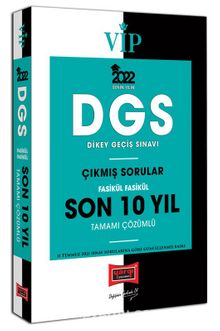 2022 DGS Fasikül Fasikül Tamamı Çözümlü Son 10 Yıl Çıkmış Sorular