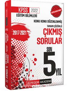 2022 KPSS Eğitim Bilimleri Konu Konu Düzenlenmiş Çıkmış Sorular Son 5 Sınav