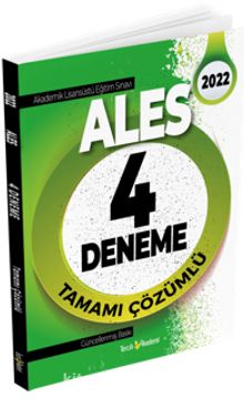 2022 ALES Tamamı Çözümlü 4 Deneme