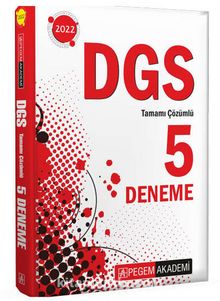 2022 DGS Tamamı Çözümlü 5 Deneme