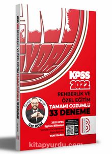 2022 KPSS Eğitim Bilimleri Rehberlik ve Özel Eğitim Tamamı Çözümlü 33 Deneme