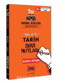 2022 KPSS Genel Kültür Kısa ve Öz Tarih Ders Notları Konu Kitabı