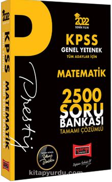 2022 KPSS Genel Yetenek Matematik Prestij Seri Tamamı Çözümlü 2500 Soru Bankası