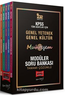 2022 KPSS Genel Yetenek Genel Kültür Muhteşem Tamamı Çözümlü Modüler Soru Bankası