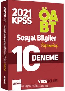 2021 ÖABT Sosyal Bilgiler Öğretmenliği Tamamı Çözümlü 10 Deneme