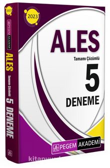 2023 Ales Tamamı Çözümlü 5 Deneme