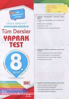 8. Sınıf Teog Tüm Dersler Yaprak Test 62 Test, 835 Soru