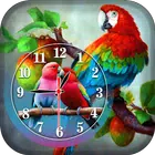 Love Bird Clock Live Wallpaper simgesi