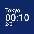 Simple World Clock Widget simgesi