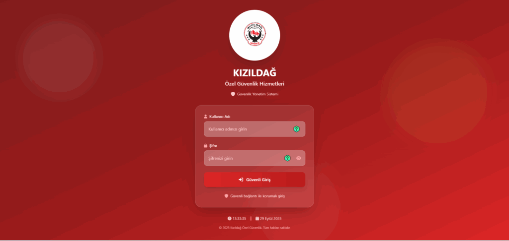 Özel güvenlik şirketi devriye programı