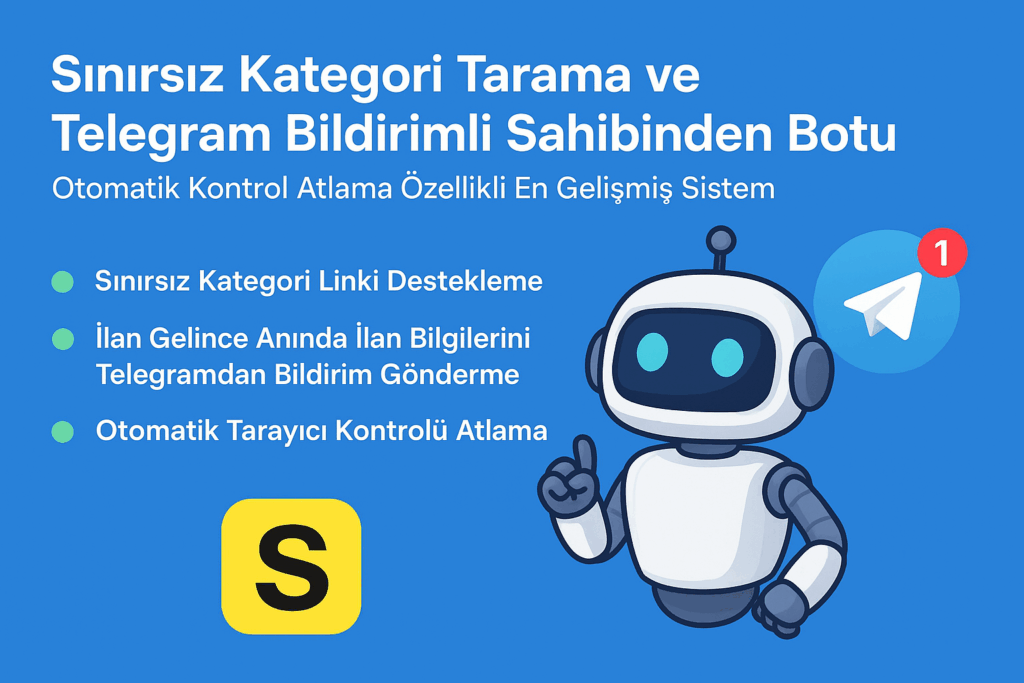 Sahibinden Yeni İlan Bildirim Botu